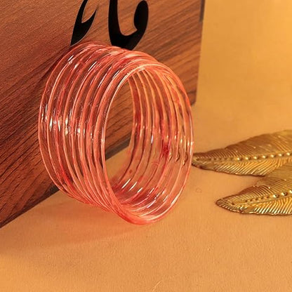 Jelly bangle Glossy Glass Watermelon Bangles Set (Pack of 8) –  Ethnic Jewellery