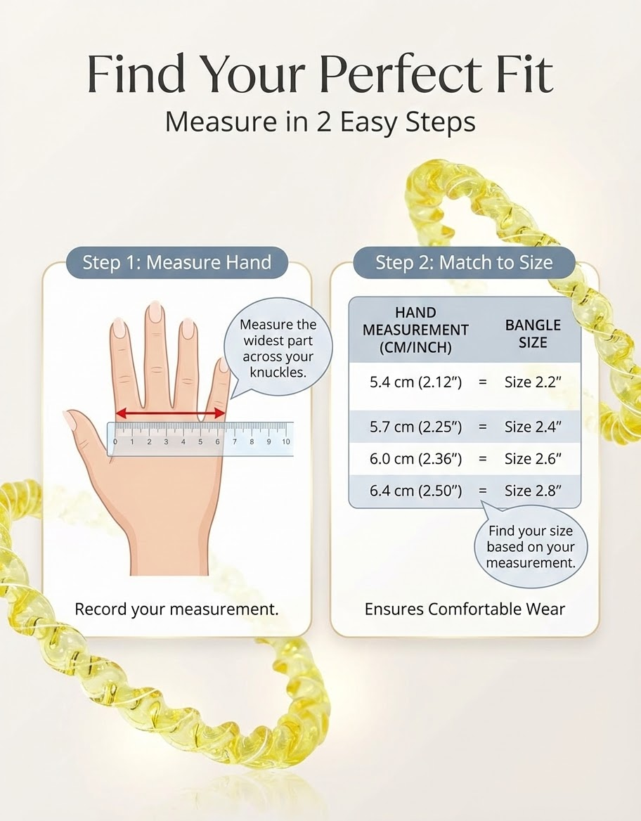 Yellow Spiral Glass Bangles – Set of 2 Designer Twist Pattern