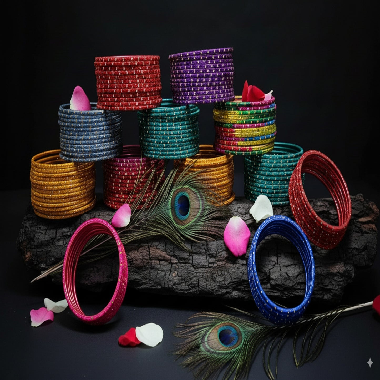 Multicolor Bangles Set – Festive Shine