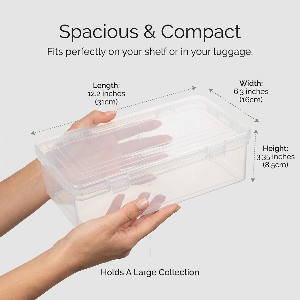 SMALL 4-Rod Bangle Box | Transparent Bangle Organizer & Storage Case