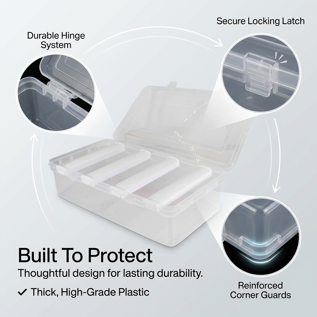 SMALL 4-Rod Bangle Box | Transparent Bangle Organizer & Storage Case