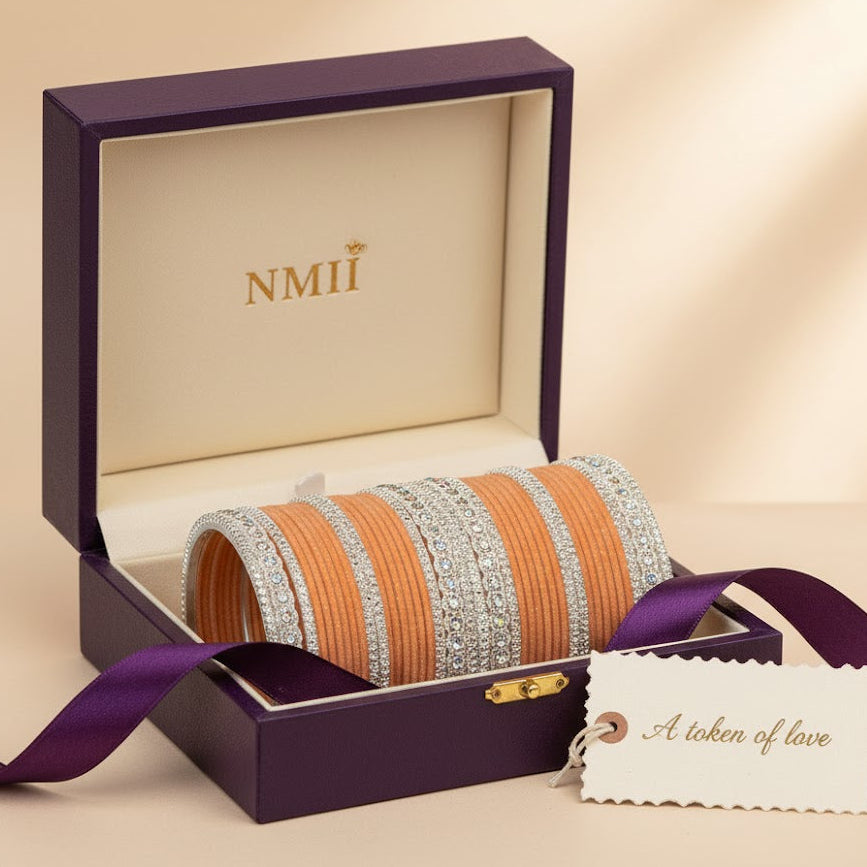 Elegant Velvet & Latkan Bangles – Festive Party Wear Collection -Pack of -40