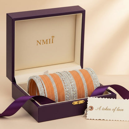 Elegant Velvet & Latkan Bangles – Festive Party Wear Collection -Pack of -40